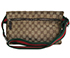 GG Pattern Web Stripe Belt Bag, back view